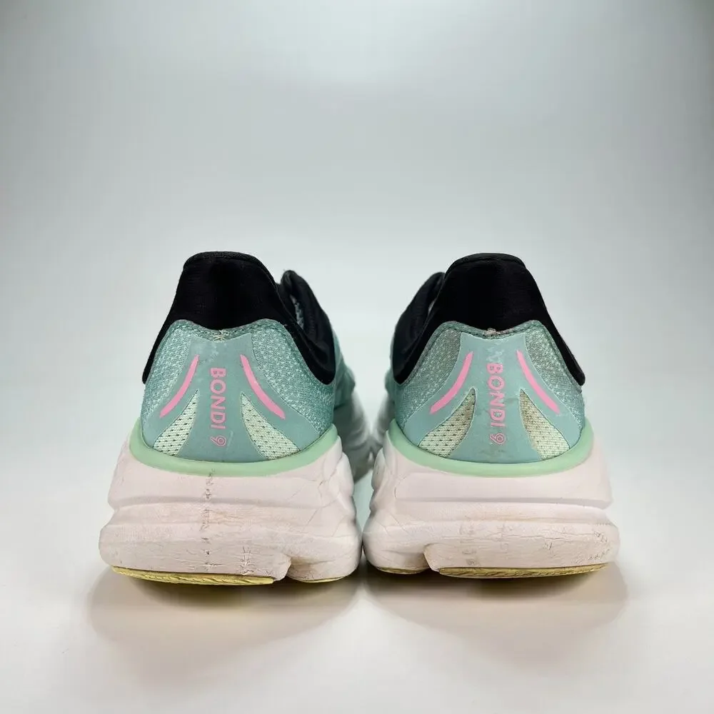 HOKA Bondi 9 Blue Spark Mint Fluorite Running Shoes 1162012 BTF Women's Size 10B - Picture 5 of 10